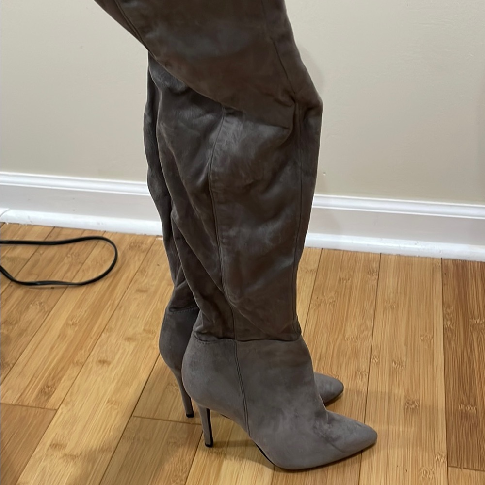 Charles By Charles David Gray Over the Knee Boots